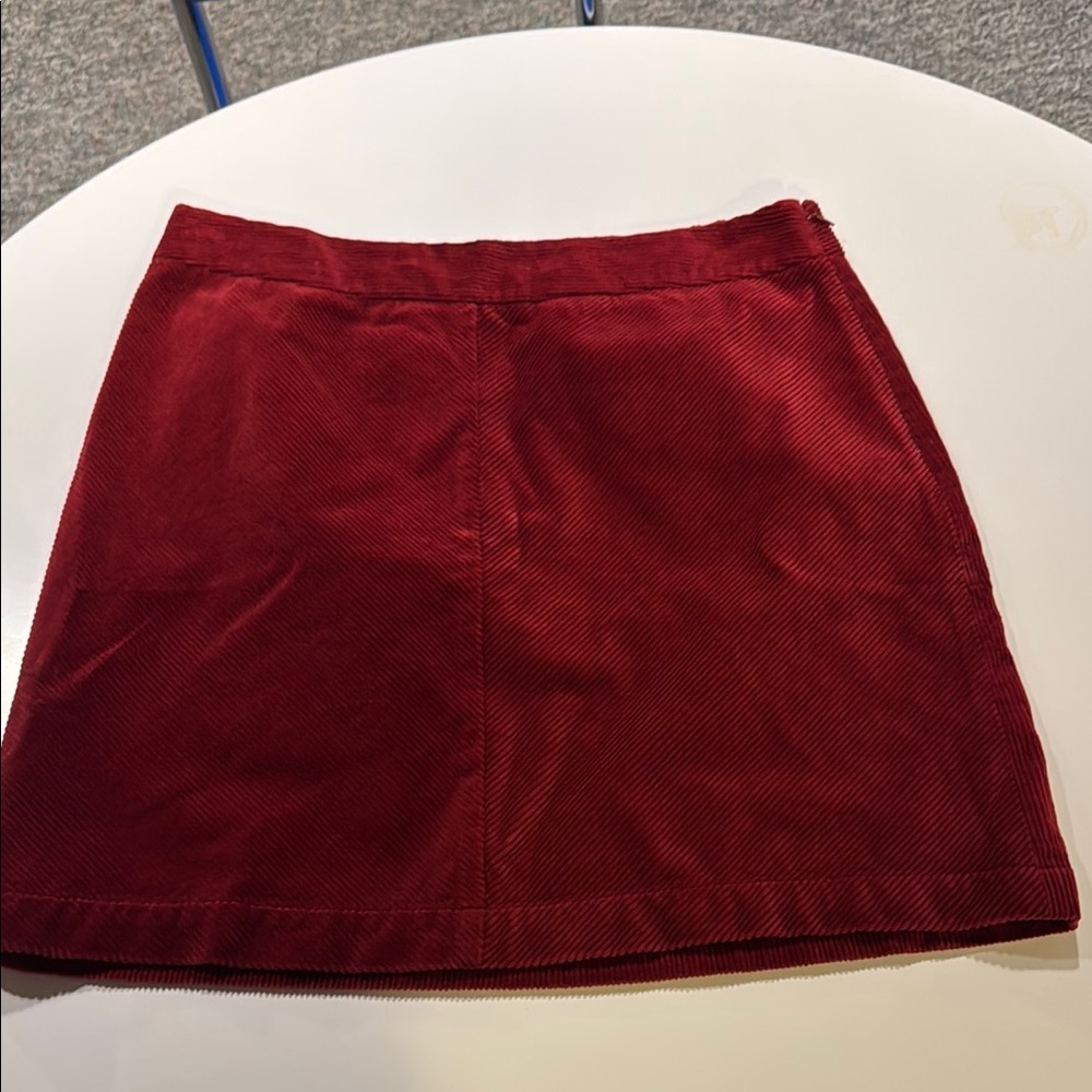 LOFT Red A-line Mini Skirt Casual